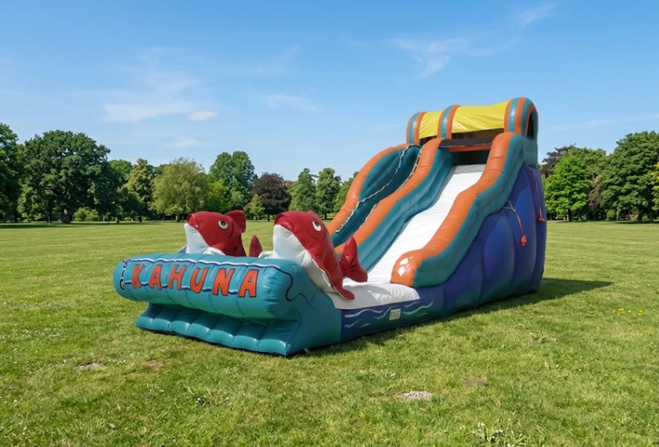 Rent the 17ft Big Kahuna Water Slide in New Orleans with delivery and setup