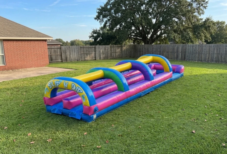 Rent the 36ft Dual Lane Slip n Dip in New Orleans with delivery and setup
